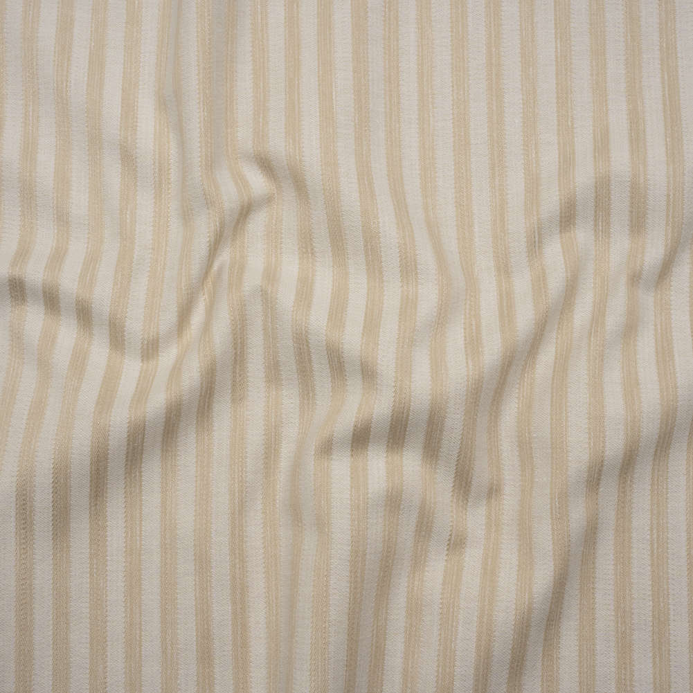 Cotton Blend Home Decor Jacquard – Natural Stripes – British Imported Cotton Blend Home Decor Jacquard – Natural Stripes – British Imported