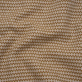 Recycled Polyester and Cotton Jacquard – Autumn Little Checked Stripes – British Imported Recycled Polyester and Cotton Jacquard – Autumn Little Checked Stripes – British Imported