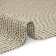 Recycled Polyester and Cotton Jacquard – Moss Little Checked Stripes – British Imported Recycled Polyester and Cotton Jacquard – Moss Little Checked Stripes – British Imported