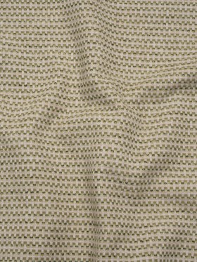 Recycled Polyester and Cotton Jacquard – Moss Little Checked Stripes – British Imported Recycled Polyester and Cotton Jacquard – Moss Little Checked Stripes – British Imported