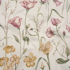 Printed Cotton Canvas – Peony Flowering Stems and Butterflies – British Imported Printed Cotton Canvas – Peony Flowering Stems and Butterflies – British Imported