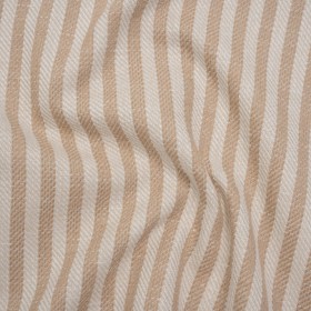 Polyester and Cotton Herringbone Twill – Dusky Pink Stripes – British Imported Polyester and Cotton Herringbone Twill – Dusky Pink Stripes – British Imported