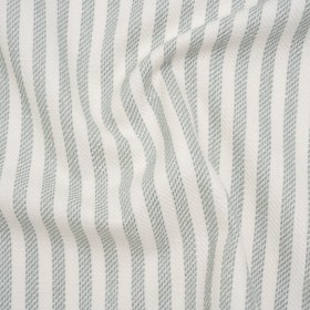 Polyester and Cotton Herringbone Twill – Seafoam Stripes – British Imported Polyester and Cotton Herringbone Twill – Seafoam Stripes – British Imported