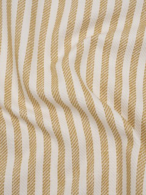 Polyester and Cotton Herringbone Twill – Sunflower Stripes – British Imported Polyester and Cotton Herringbone Twill – Sunflower Stripes – British Imported
