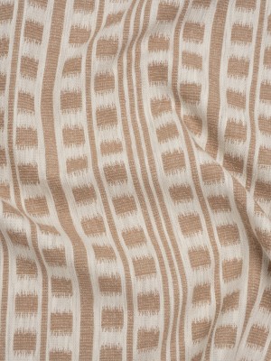 Polyester and Cotton Home Decor Jacquard – Dusky Pink Ikat Squares in Stripes – British Imported Polyester and Cotton Home Decor Jacquard – Dusky Pink Ikat Squares in Stripes – British Imported