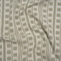 Polyester and Cotton Home Decor Jacquard – Sage Ikat Squares in Stripes – British Imported Polyester and Cotton Home Decor Jacquard – Sage Ikat Squares in Stripes – British Imported