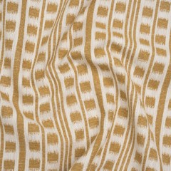 Polyester and Cotton Home Decor Jacquard – Sunflower Ikat Squares in Stripes – British Imported Polyester and Cotton Home Decor Jacquard – Sunflower Ikat Squares in Stripes – British Imported