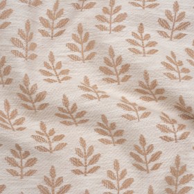 Polyester and Cotton Twill Jacquard – Dusky Pink Lines of Leaves – British Imported Polyester and Cotton Twill Jacquard – Dusky Pink Lines of Leaves – British Imported