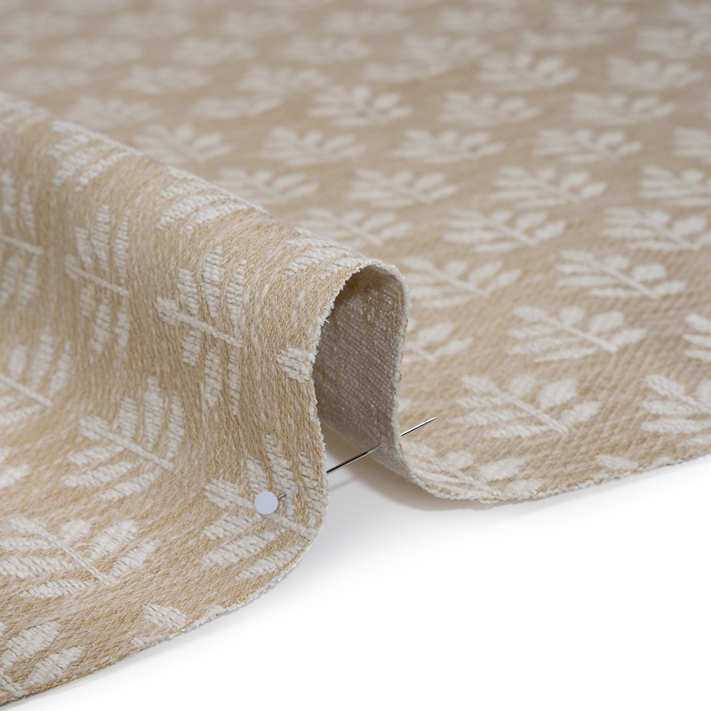 Polyester and Cotton Twill Jacquard – Natural Lines of Leaves – British Imported Polyester and Cotton Twill Jacquard – Natural Lines of Leaves – British Imported