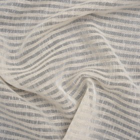 Slubbed Double Wide Drapery Sheers Woven – Putty Sheer Stripes – British Imported Slubbed Double Wide Drapery Sheers Woven – Putty Sheer Stripes – British Imported