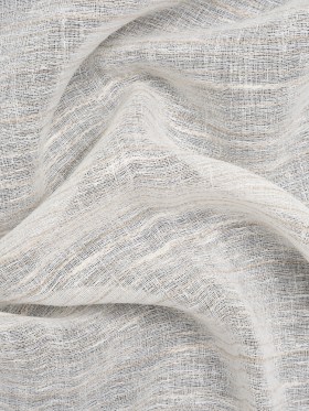 Creped Gauzy Double Wide Drapery Sheers Fabric – Driftwood Slubbed Stripes – British Imported Creped Gauzy Double Wide Drapery Sheers Fabric – Driftwood Slubbed Stripes – British Imported