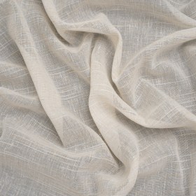 Slubbed Cotton and Linen Double Wide Drapery Sheers Fabric – Ecru Heathered – British Imported Slubbed Cotton and Linen Double Wide Drapery Sheers Fabric – Ecru Heathered – British Imported