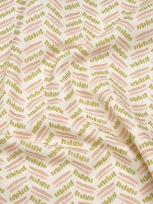 Cotton and Linen Canvas Print – Blossom Watercolor Herringbone Chevron – British Imported Cotton and Linen Canvas Print – Blossom Watercolor Herringbone Chevron – British Imported