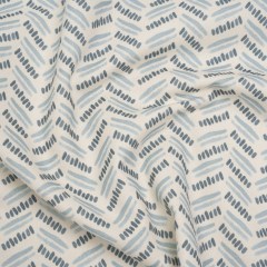 Cotton and Linen Canvas Print – Indigo Watercolor Herringbone Chevron – British Imported Cotton and Linen Canvas Print – Indigo Watercolor Herringbone Chevron – British Imported