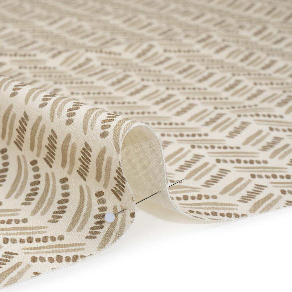 Cotton and Linen Canvas Print – Natural Watercolor Herringbone Chevron – British Imported Cotton and Linen Canvas Print – Natural Watercolor Herringbone Chevron – British Imported