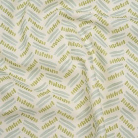 Cotton and Linen Canvas Print – Opal Watercolor Herringbone Chevron – British Imported Cotton and Linen Canvas Print – Opal Watercolor Herringbone Chevron – British Imported