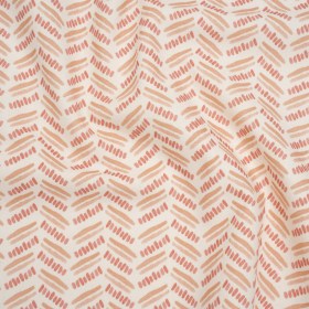 Cotton and Linen Canvas Print – Raspberry Watercolor Herringbone Chevron – British Imported Cotton and Linen Canvas Print – Raspberry Watercolor Herringbone Chevron – British Imported
