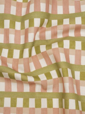 Cotton and Linen Canvas Print – Blossom Geometric Block Stripes – British Imported Cotton and Linen Canvas Print – Blossom Geometric Block Stripes – British Imported