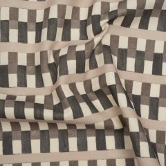 Cotton and Linen Canvas Print – Charcoal Geometric Block Stripes – British Imported Cotton and Linen Canvas Print – Charcoal Geometric Block Stripes – British Imported