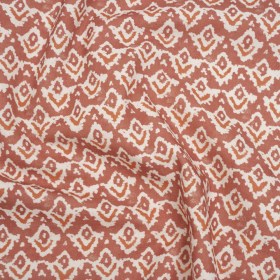 Cotton and Linen Canvas Print – Raspberry Rows of Diamonds – British Imported Cotton and Linen Canvas Print – Raspberry Rows of Diamonds – British Imported