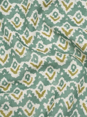Cotton and Linen Canvas Print – Teal Rows of Diamonds – British Imported Cotton and Linen Canvas Print – Teal Rows of Diamonds – British Imported