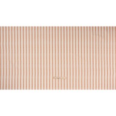 Cotton and Linen Canvas Print – Terracotta Stripes and Dots – British Imported Cotton and Linen Canvas Print – Terracotta Stripes and Dots – British Imported