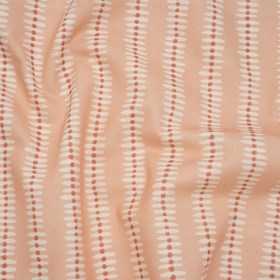 Cotton and Linen Canvas Print – Raspberry Dash and Dot Stripes – British Imported Cotton and Linen Canvas Print – Raspberry Dash and Dot Stripes – British Imported