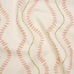 Cotton and Linen Canvas Print – Blossom Waves of Petal and Dots – British Imported Cotton and Linen Canvas Print – Blossom Waves of Petal and Dots – British Imported