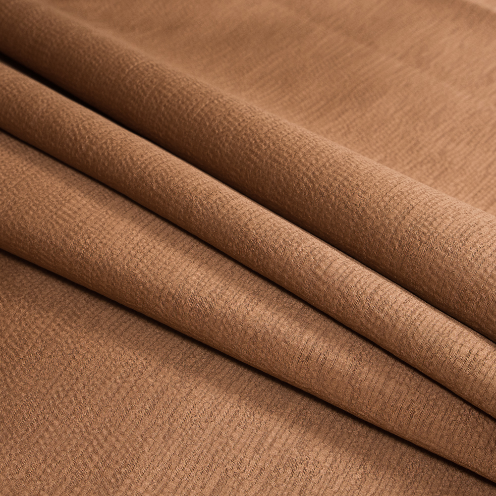 Luminous Textural Polyester Woven – Rust – British Imported Luminous Textural Polyester Woven – Rust – British Imported
