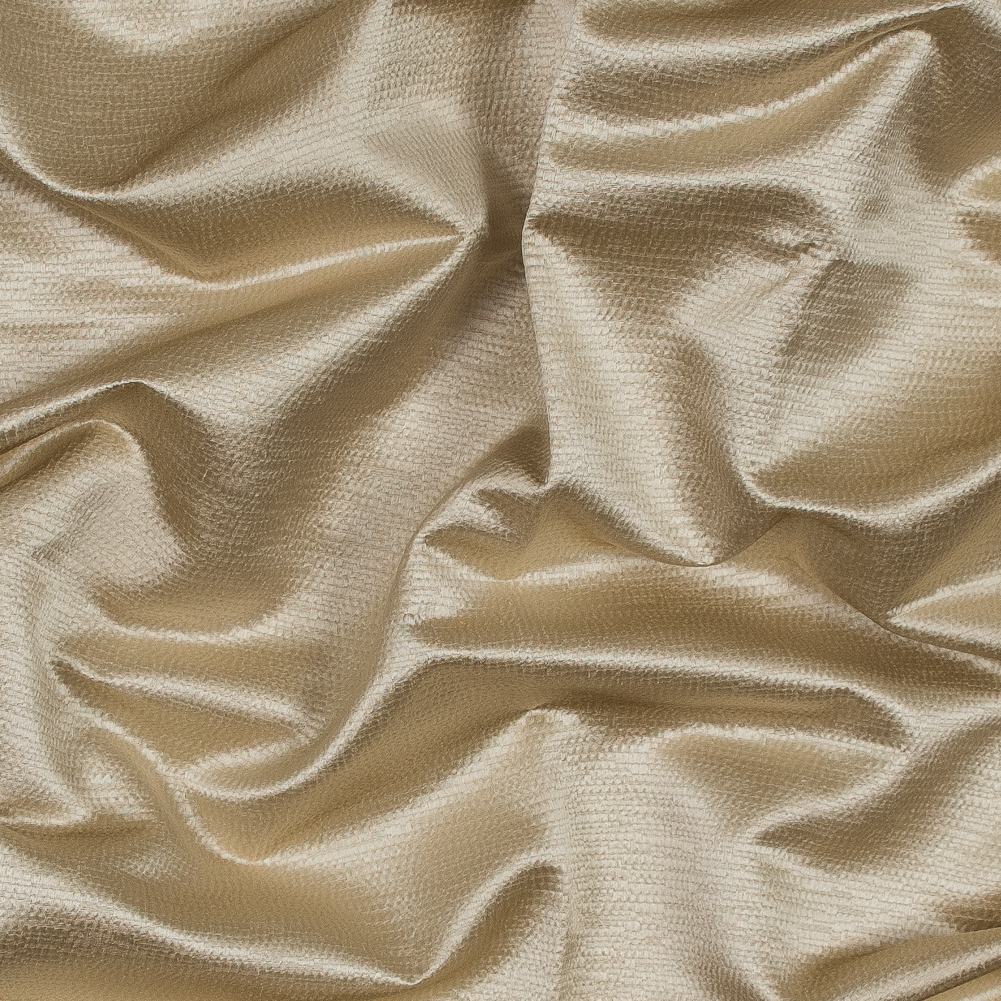 Luminous Textural Polyester Woven – Cream – British Imported Luminous Textural Polyester Woven – Cream – British Imported
