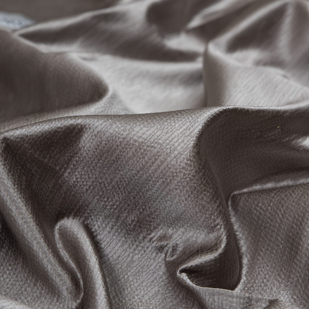 Luminous Textural Polyester Woven – Fog – British Imported Luminous Textural Polyester Woven – Fog – British Imported
