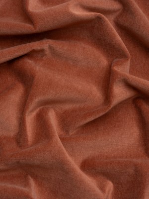 Polyester and Cotton Upholstery Velvet – Brick – Corry Collection Polyester and Cotton Upholstery Velvet – Brick – Corry Collection