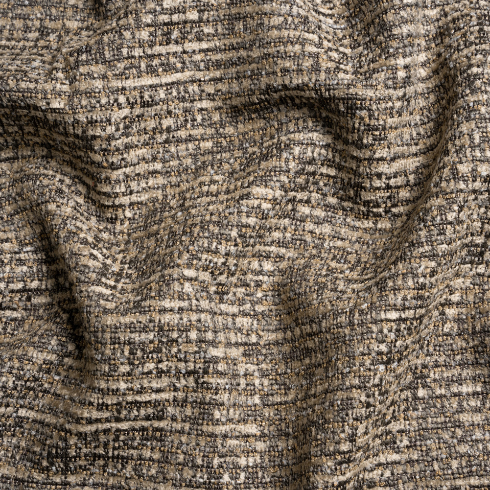 Tweed Upholstery Chenille – Stone Striated – Caprona Collection Tweed Upholstery Chenille – Stone Striated – Caprona Collection
