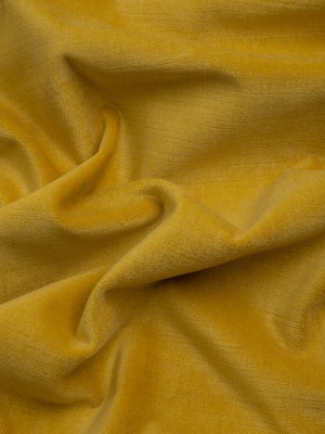 Polyester and Cotton Upholstery Velvet – Gen-Z Yellow – Corry Collection Polyester and Cotton Upholstery Velvet – Gen-Z Yellow – Corry Collection