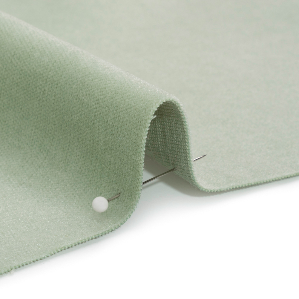 Polyester and Cotton Upholstery Velvet – Neo-Mint – Corry Collection Polyester and Cotton Upholstery Velvet – Neo-Mint – Corry Collection