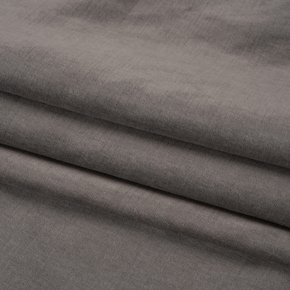 Polyester and Cotton Upholstery Velvet – Nickel – Corry Collection Polyester and Cotton Upholstery Velvet – Nickel – Corry Collection