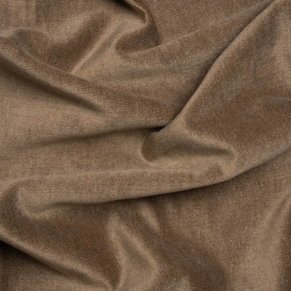 Polyester and Cotton Upholstery Velvet – Otter – Corry Collection Polyester and Cotton Upholstery Velvet – Otter – Corry Collection