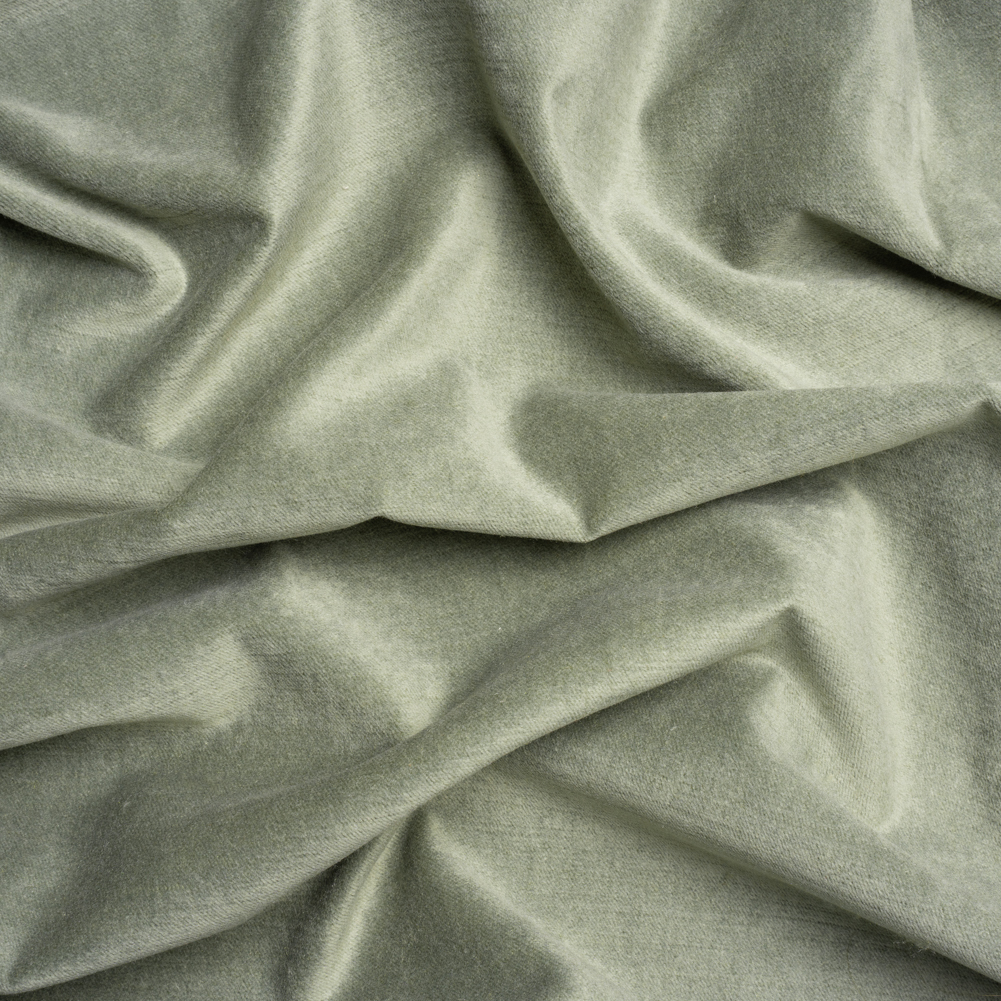 Polyester and Cotton Upholstery Velvet – Sage – Corry Collection Polyester and Cotton Upholstery Velvet – Sage – Corry Collection