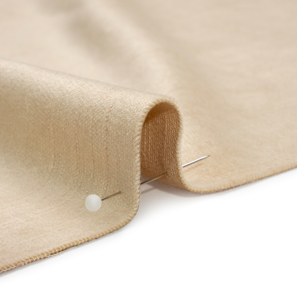 Polyester and Cotton Upholstery Velvet – Sand – Corry Collection Polyester and Cotton Upholstery Velvet – Sand – Corry Collection