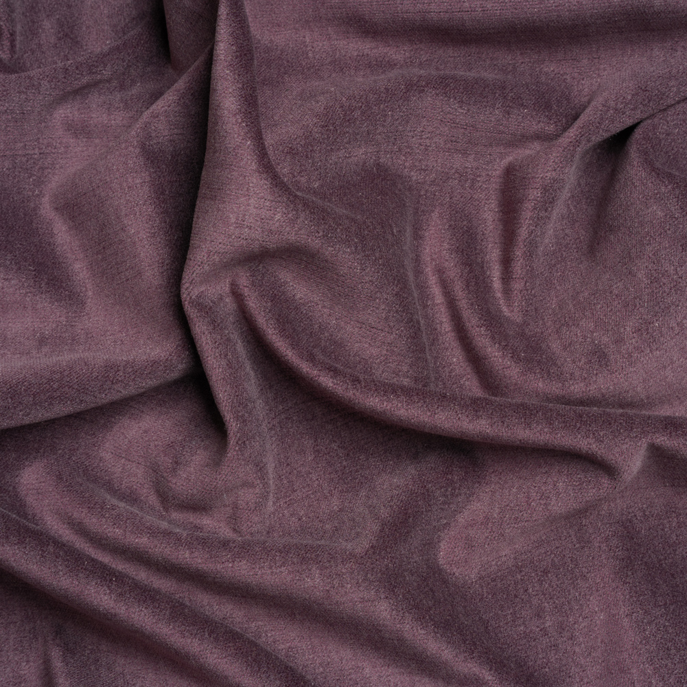 Polyester and Cotton Upholstery Velvet – Plum – Corry Collection Polyester and Cotton Upholstery Velvet – Plum – Corry Collection