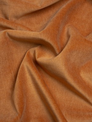 Polyester and Cotton Upholstery Velvet – Tangerine – Corry Collection Polyester and Cotton Upholstery Velvet – Tangerine – Corry Collection
