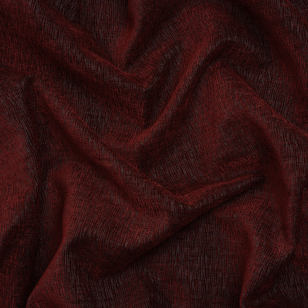 Chenille Upholstery Woven with Latex Backing – Merlot – Lovell Collection Chenille Upholstery Woven with Latex Backing – Merlot – Lovell Collection