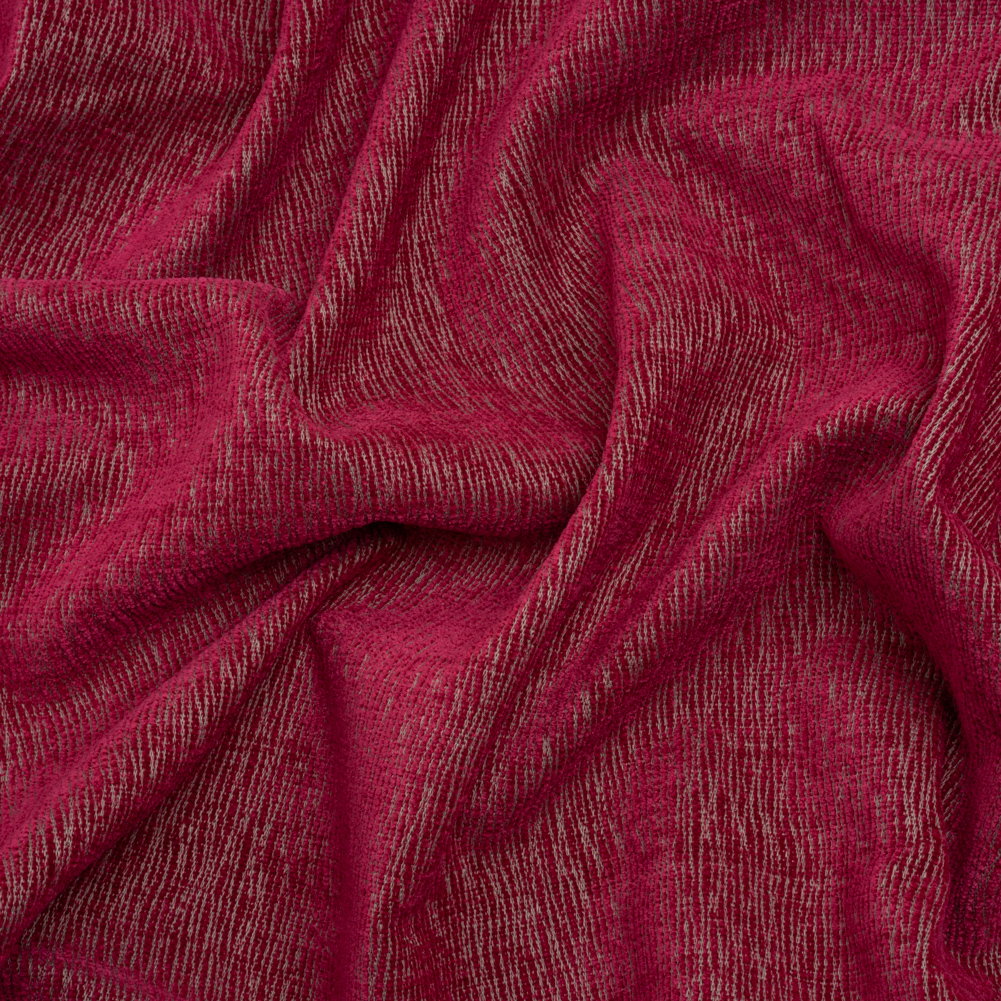 Chenille Upholstery Woven with Latex Backing – Magenta – Lovell Collection Chenille Upholstery Woven with Latex Backing – Magenta – Lovell Collection