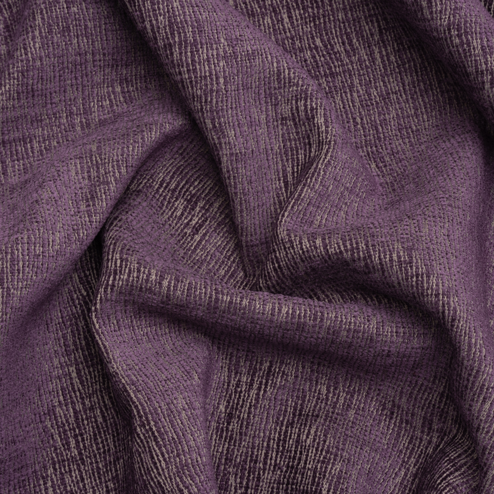 Chenille Upholstery Woven with Latex Backing – Violet – Lovell Collection Chenille Upholstery Woven with Latex Backing – Violet – Lovell Collection