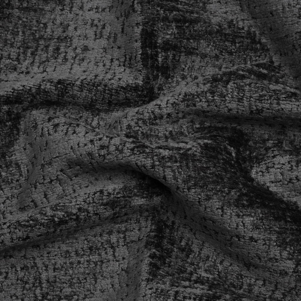 Textured Upholstery Chenille – Onyx – Odie Collection Textured Upholstery Chenille – Onyx – Odie Collection