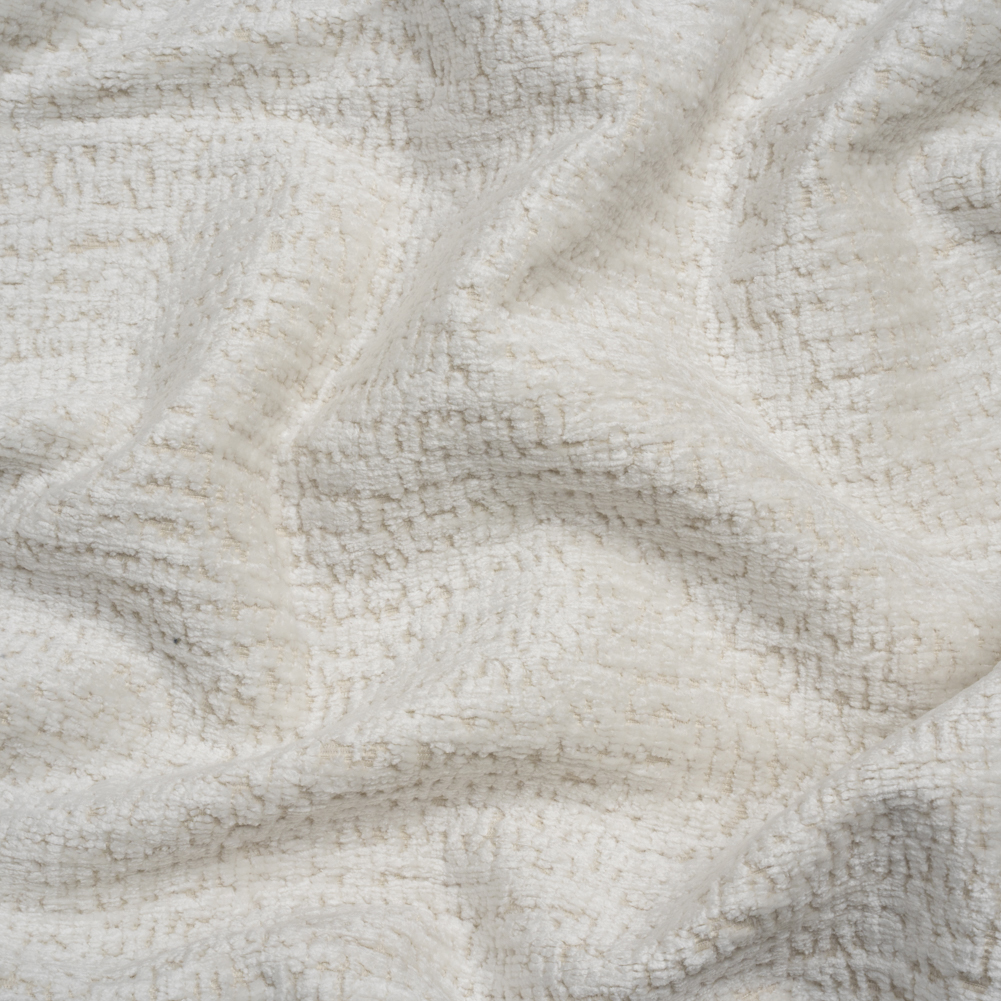 Textured Upholstery Chenille – White Hot – Odie Collection Textured Upholstery Chenille – White Hot – Odie Collection