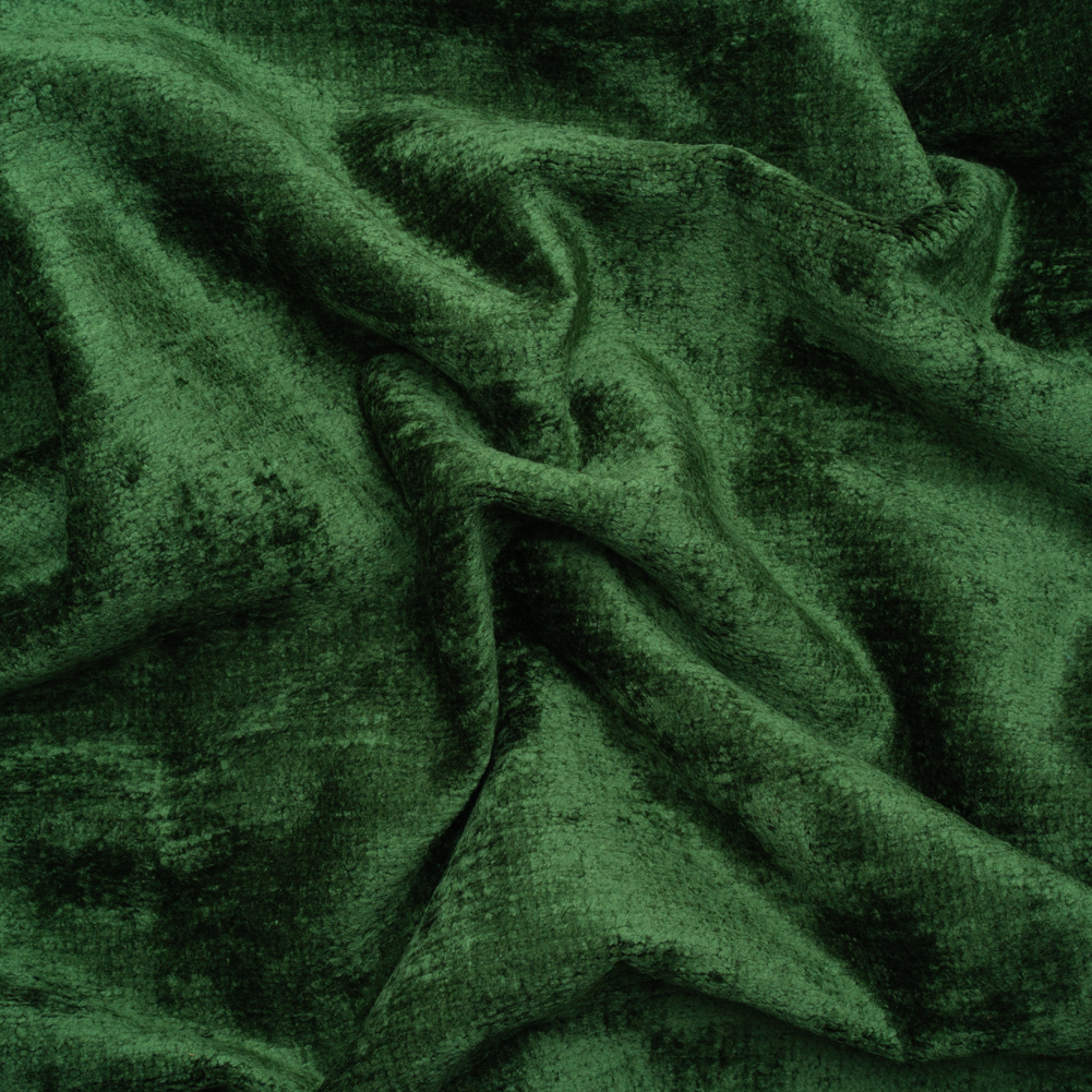 Upholstery Chenille – Emerald Monotone Abstract – Timbrell Collection Upholstery Chenille – Emerald Monotone Abstract – Timbrell Collection