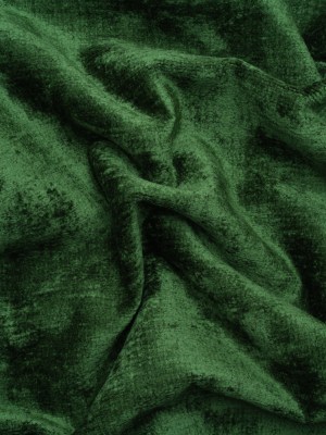 Upholstery Chenille – Emerald Monotone Abstract – Timbrell Collection Upholstery Chenille – Emerald Monotone Abstract – Timbrell Collection