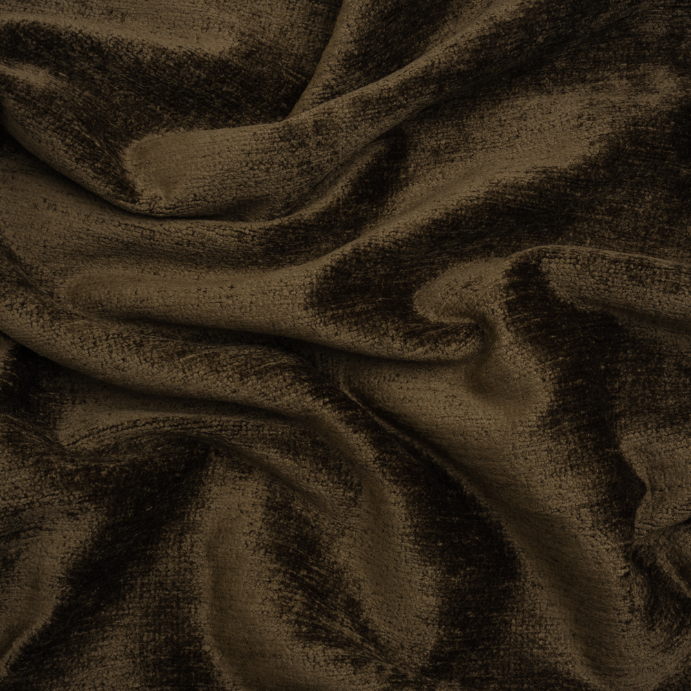 Upholstery Chenille – Chocolate Monotone Abstract – Timbrell Collection Upholstery Chenille – Chocolate Monotone Abstract – Timbrell Collection