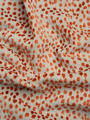 Upholstery Chenille – Cinnabar Spotted – Piperhill Collection Upholstery Chenille – Cinnabar Spotted – Piperhill Collection